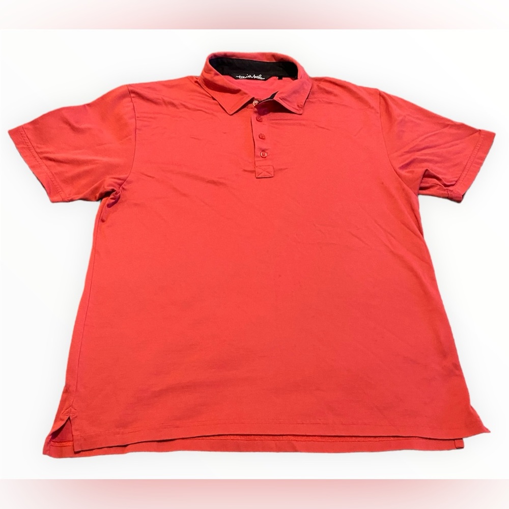 Travis Mathew Polo Golf Shirt Men XL Red